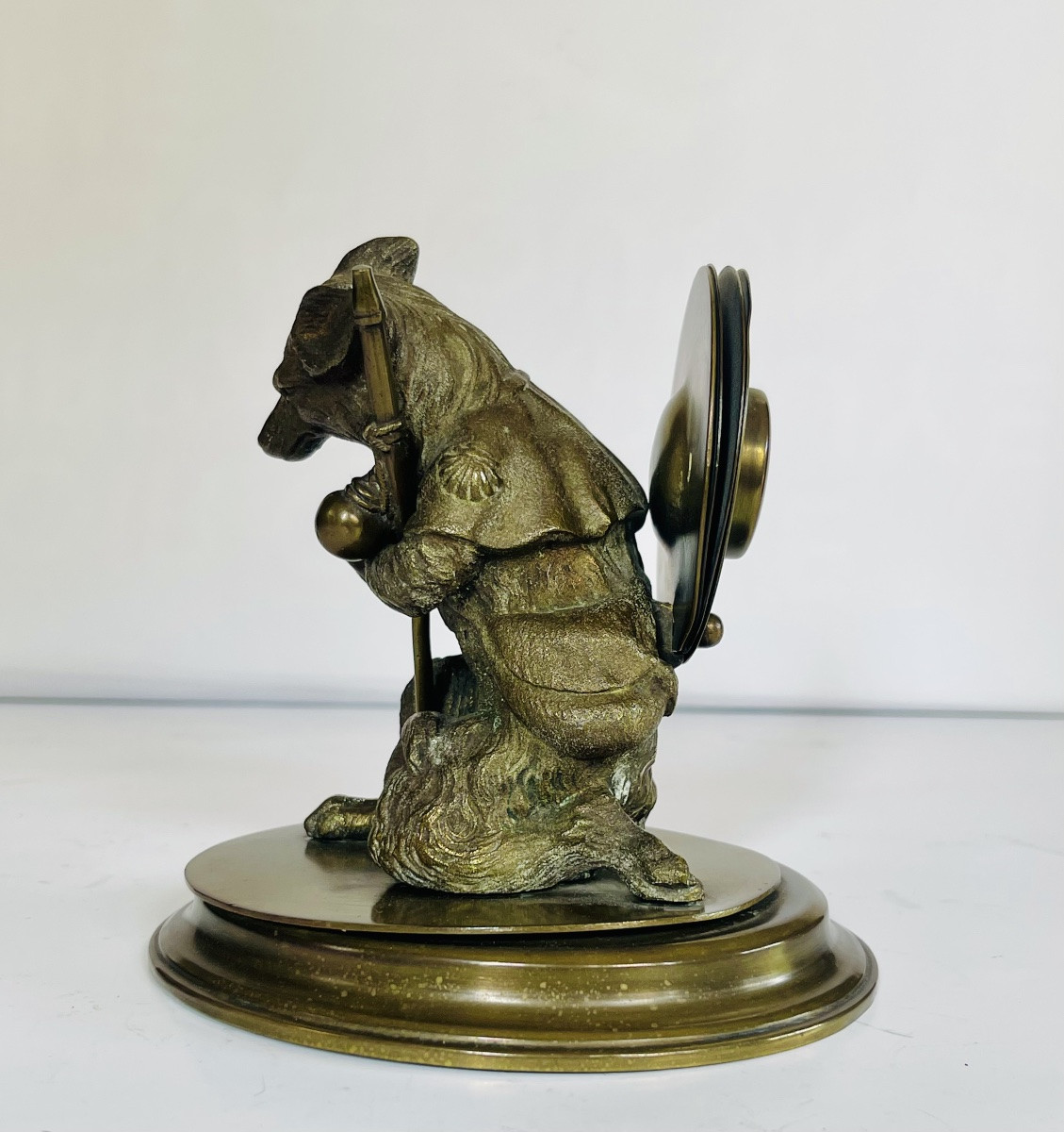 Renard aux cymbales en bronze -photo-7